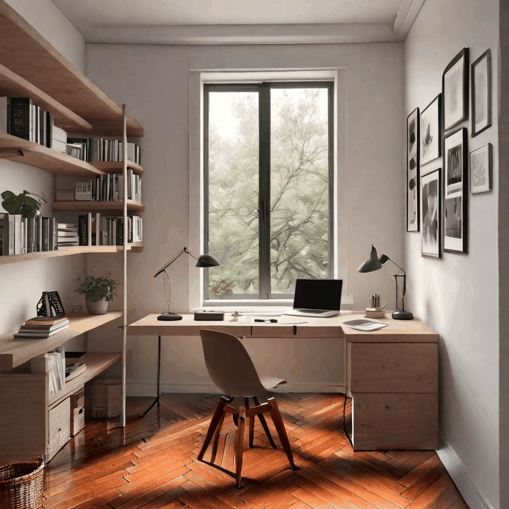 AI Study Room Design - Floor